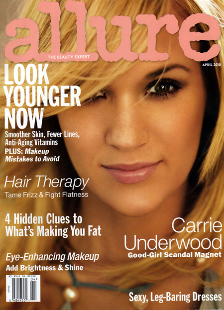 Carrie Underwood for Allure Magazine, April 2010