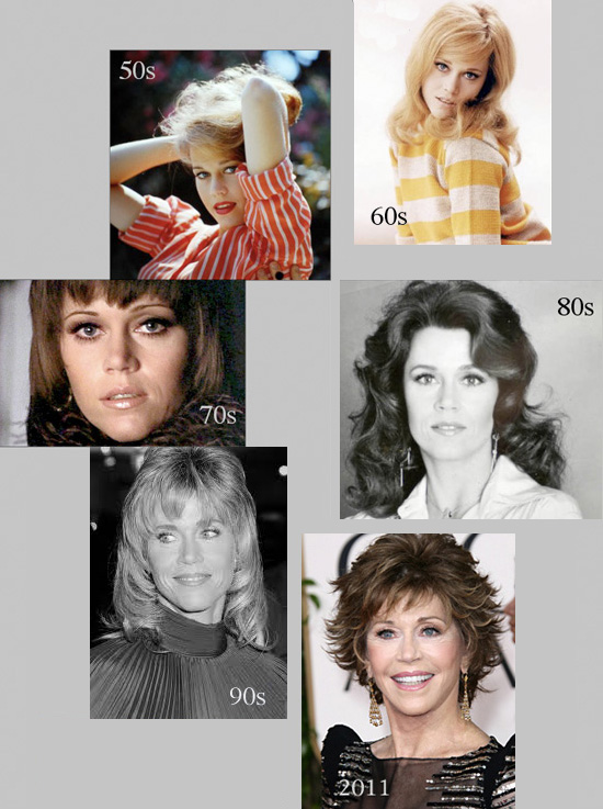 Jane Fonda looking great through the decades...